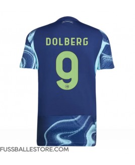 Günstige Ajax Kasper Dolberg #9 Auswärtstrikot 2025-26 Kurzarm